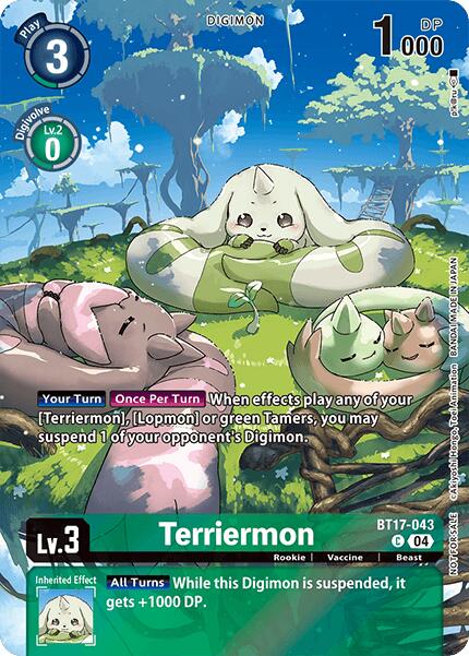 Terriermon [BT17-043] (Legend Pack 2024 Box Topper) [Chain of Liberation] Sale