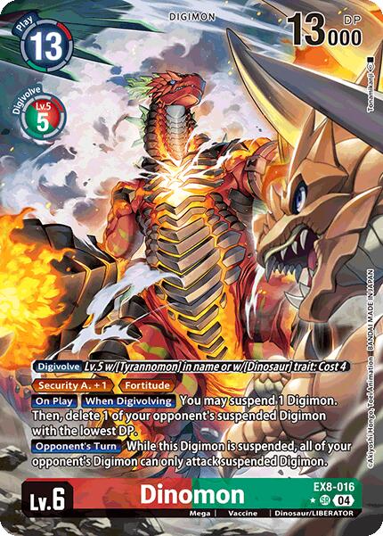 Dinomon [EX8-016] (Alternate Art) [Chain of Liberation] Discount