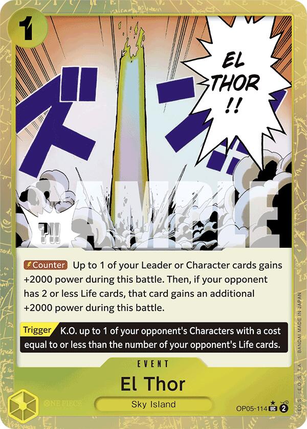 El Thor (Textured Foil) [Premium Booster -The Best-] Supply