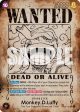 Monkey.D.Luffy (Wanted Poster) [Emperors in the New World] Supply