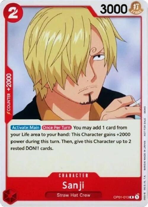 Sanji [One Piece Demo Deck Cards] Fashion