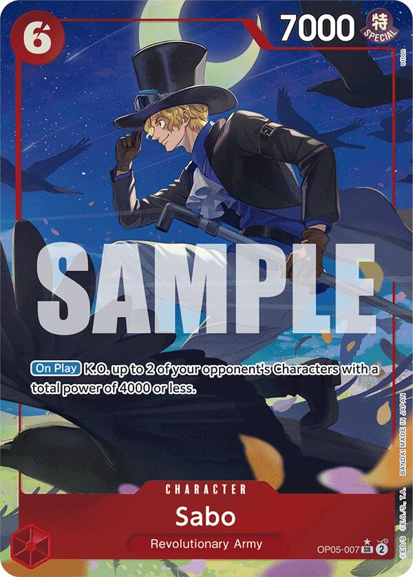 Sabo (OP05-007) (Alternate Art) [Premium Booster -The Best-] Online Hot Sale