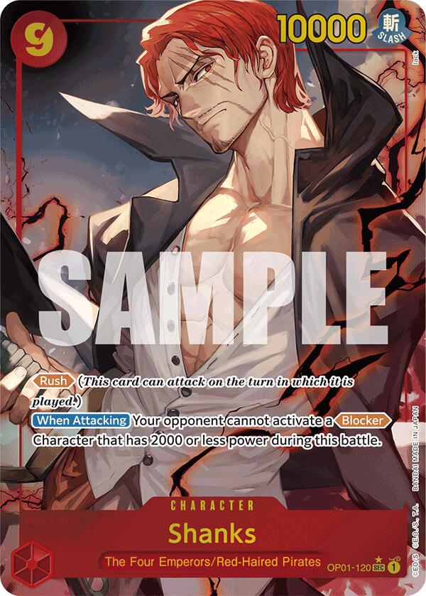 Shanks (OP01-120) (Alternate Art) [Premium Booster -The Best-] Cheap