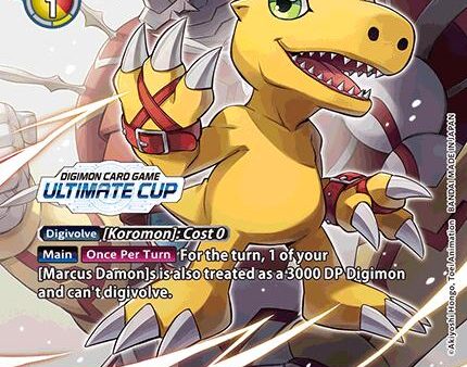 Agumon [BT13-008] (Ultimate Cup 2024) [Versus Royal Knights Booster] Hot on Sale