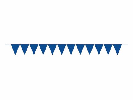 Bright Royal Blue Large Paper Pennant Banner Online Sale