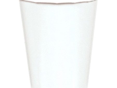 Frosty White Party Paper Cups 9oz, 20pcs Supply