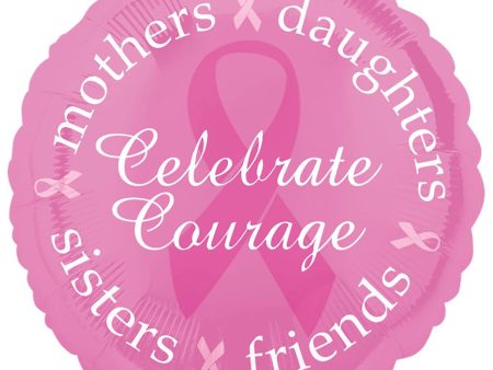 Breast Cancer Awareness Foil Balloon 18in For Discount