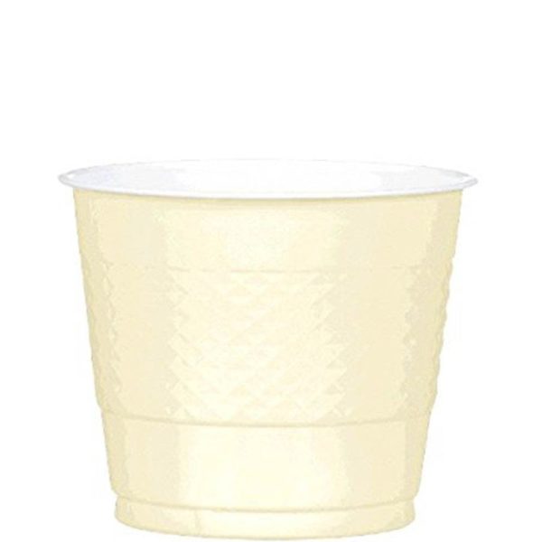 Vanilla Creme Plastic Cups 9oz, 20pcs Online now